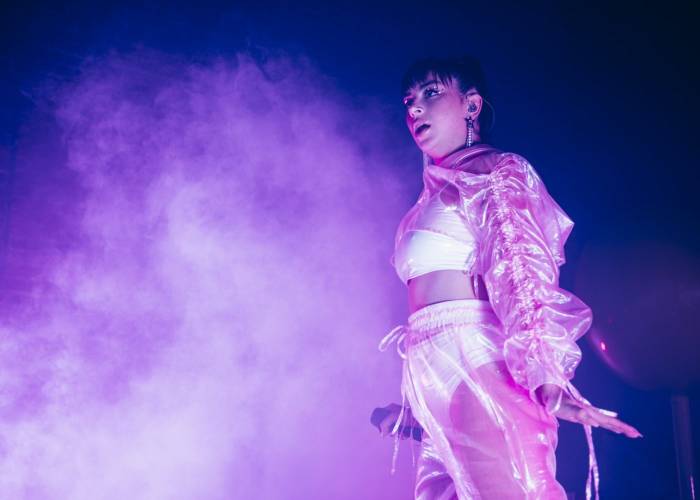 Charli XCX on stage 