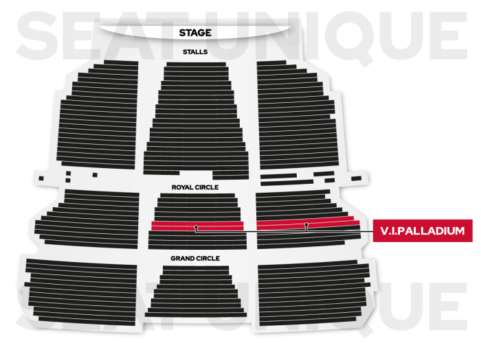 Ludovico Einaudi London Palladium seating map