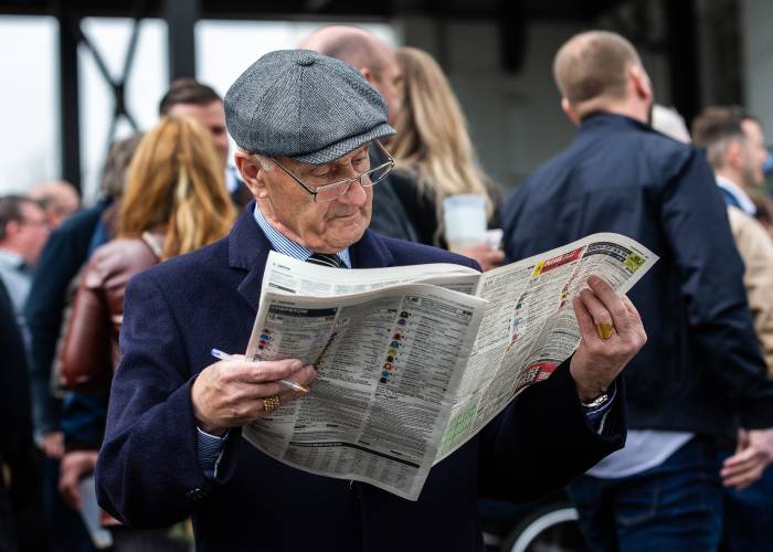 Man Reading Newspaper