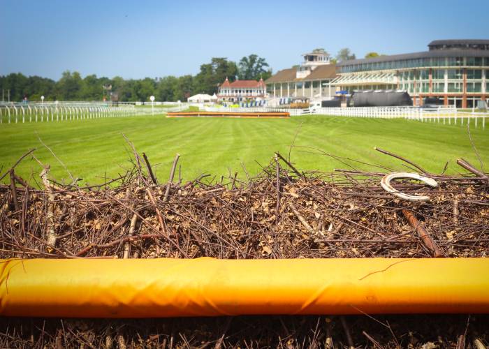 Horse Fence at Lingfield Park Racecourse