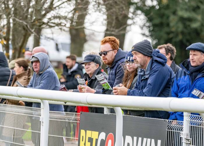 Fans enjoying the races