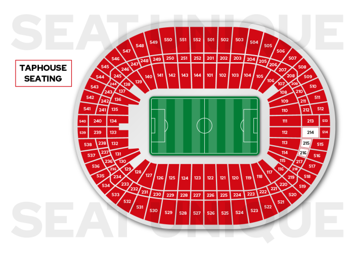 Wembley Stadium Seating Map