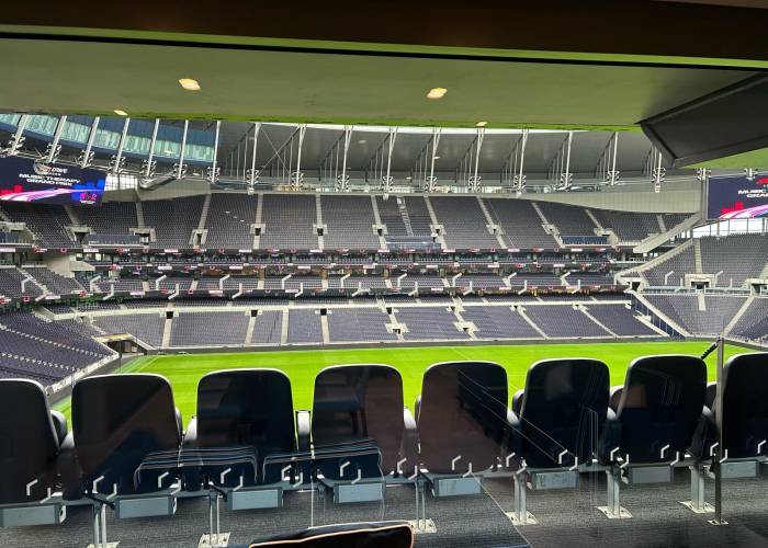 View of the pitch at Tottenham Hotspur Stadium