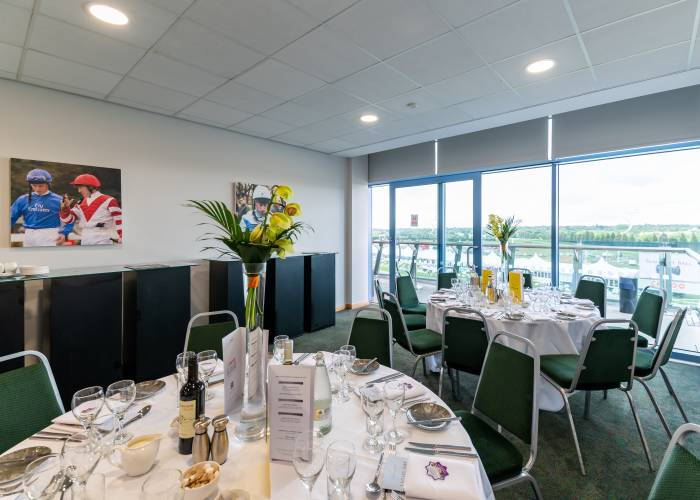 Home Straight Window Table at Doncaster Racecourse