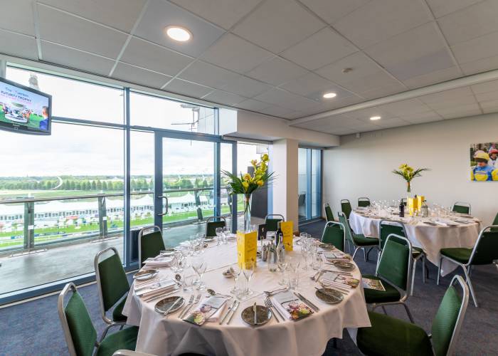 Hospitality dining at Doncaster Racecourse