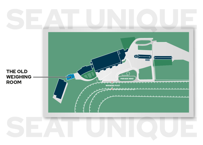 The Old Weighing Room seating map