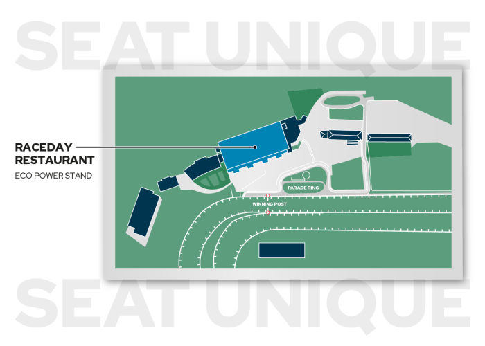 Raceday Restaurant seating map