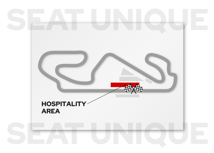 Paddock Club seating map