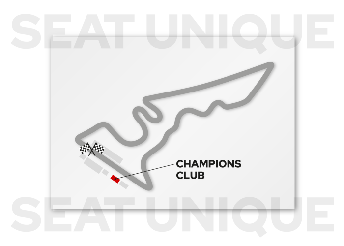 Champions Club Suite seating map