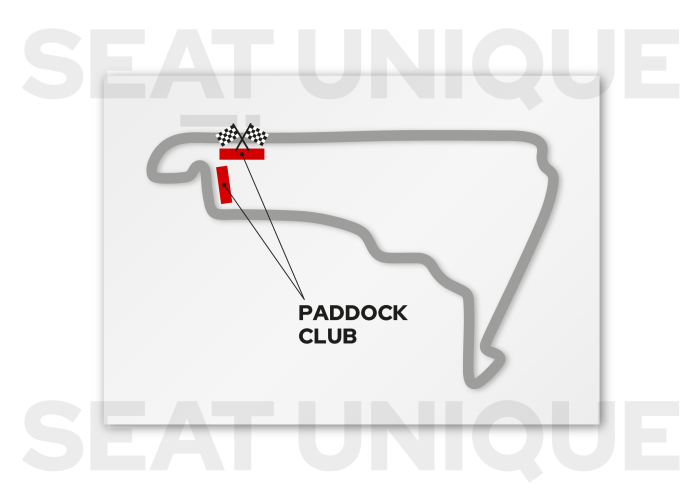 Paddock Club seating maps