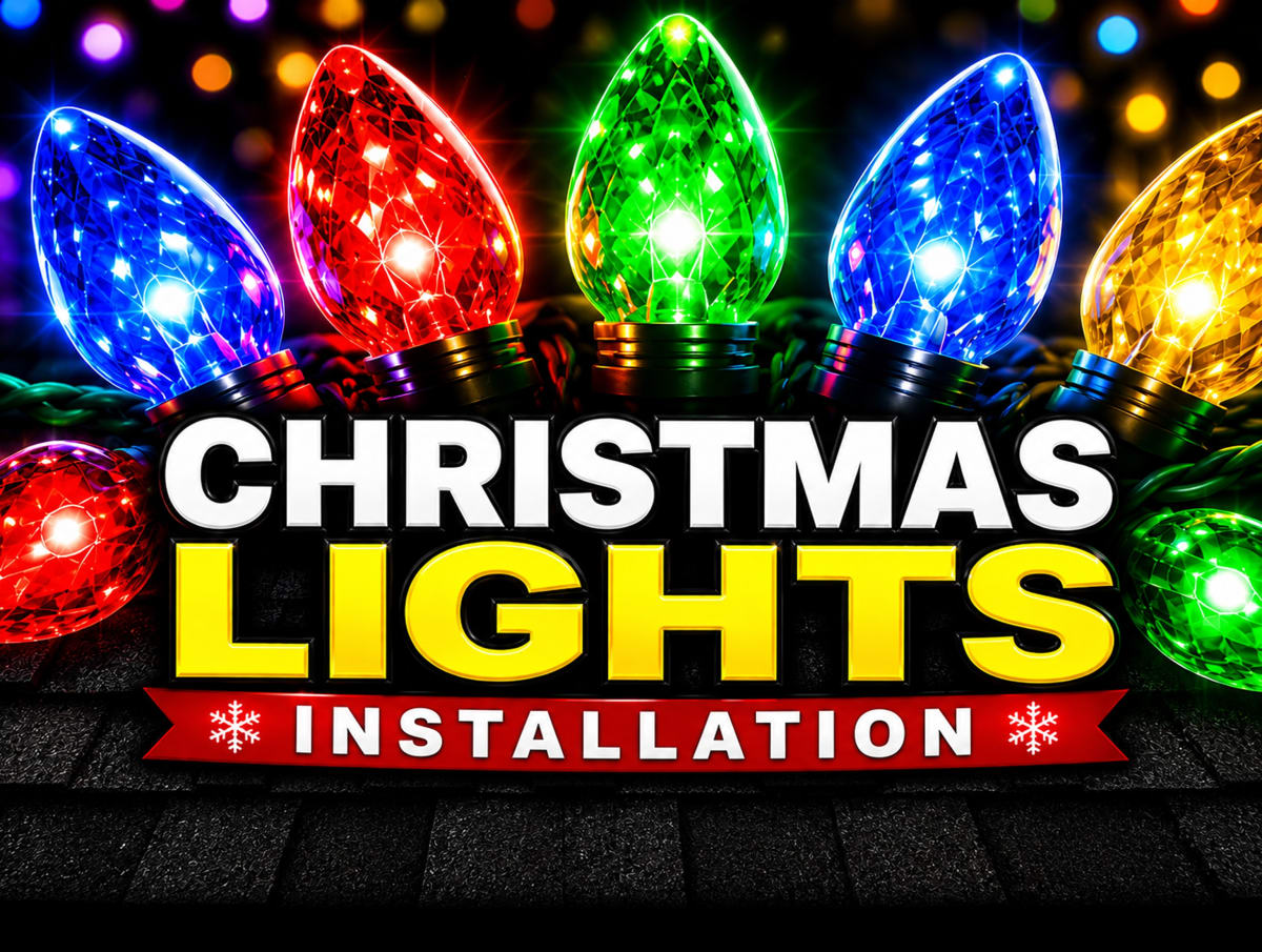 Christmas Lights 18" × 24" Traditional Cut Yard Sign Bulbs — 18×24 Yard Sign