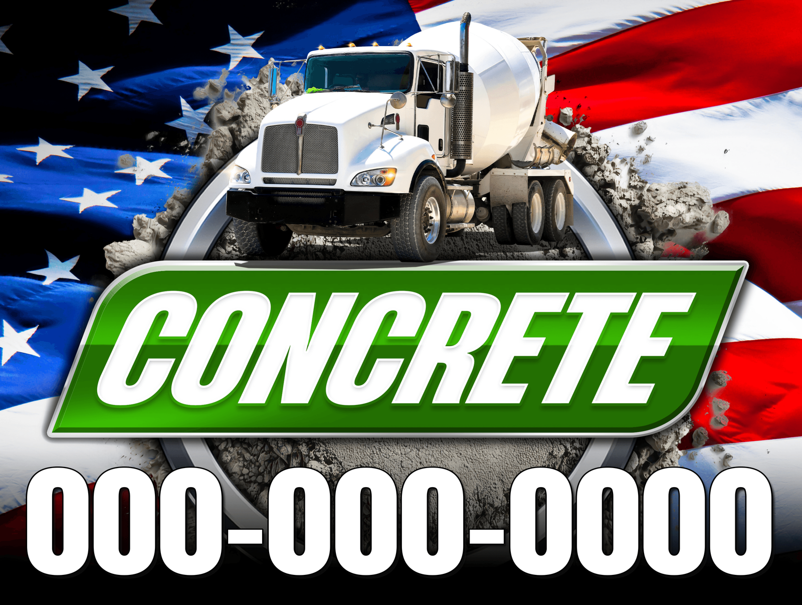 Concrete Services Yard Sign — OFR-1098