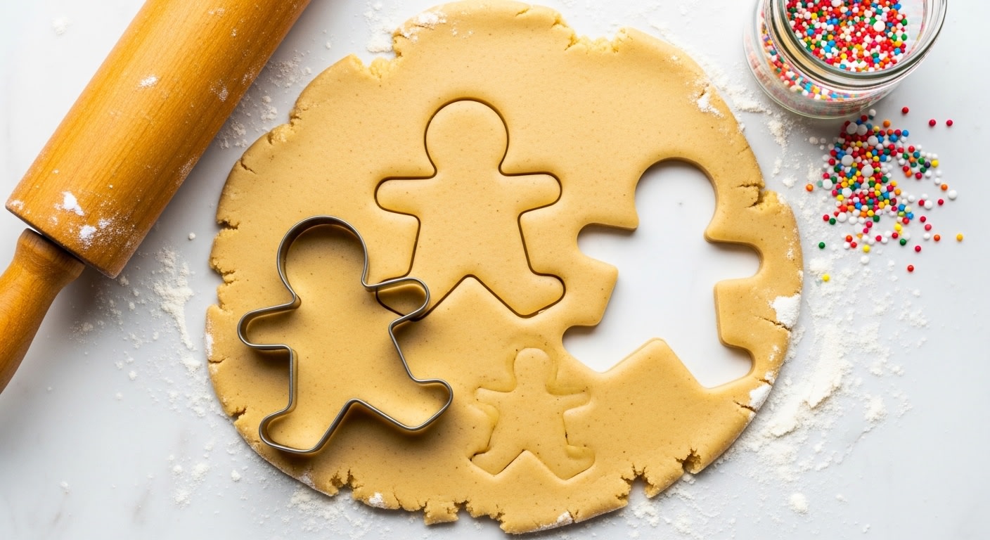 Fresh Cookie Dough & Gingerbread Cutters - Holiday Baking Joy
