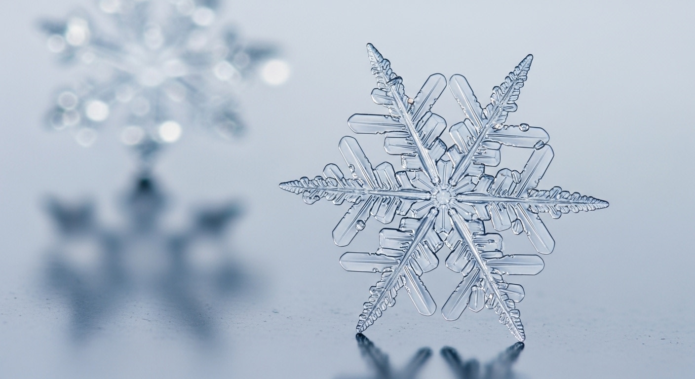 Sparkling Snowflake Macro: Winter Magic & Holiday Cheer