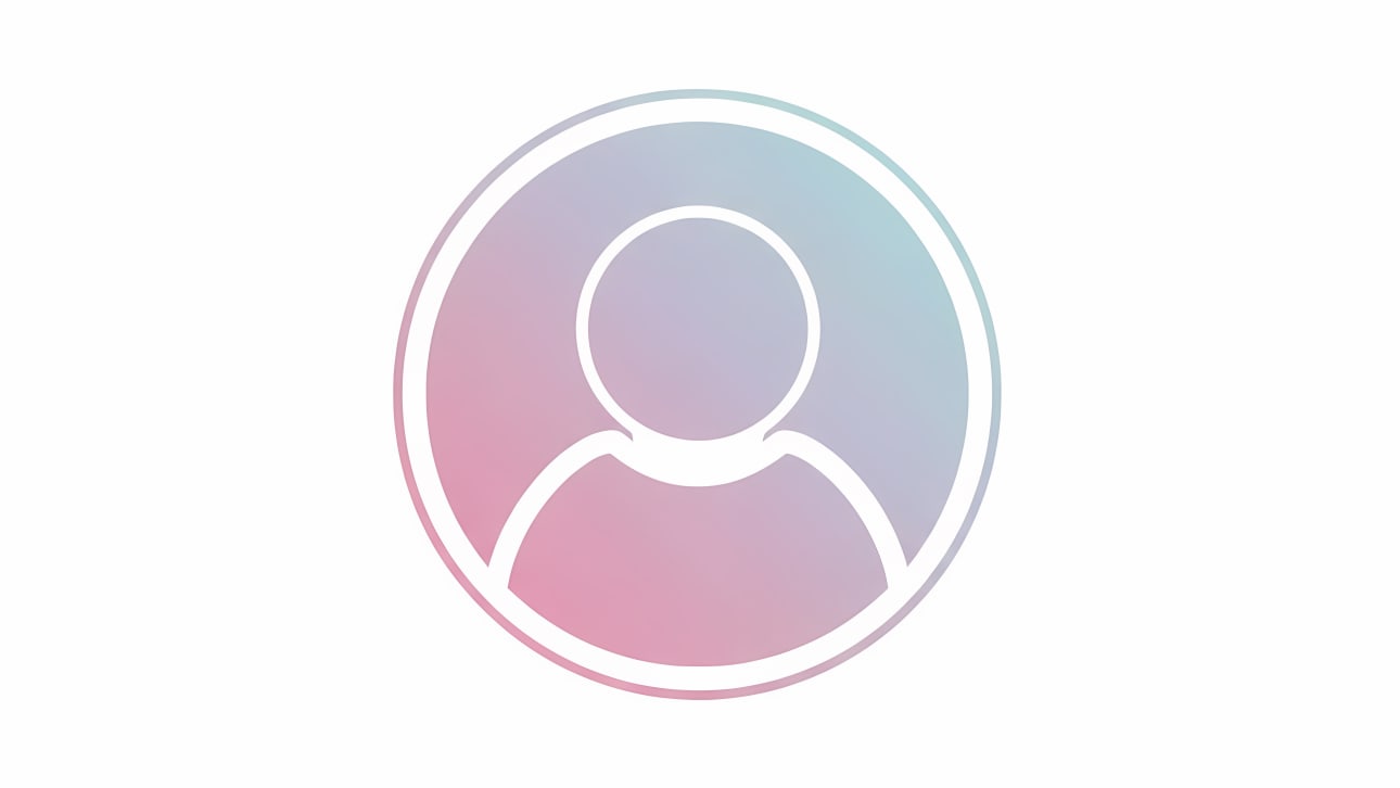 Download this free vector user profile icon featuring a modern pastel gradient. Perfect for websites, apps, social media, and presentations.