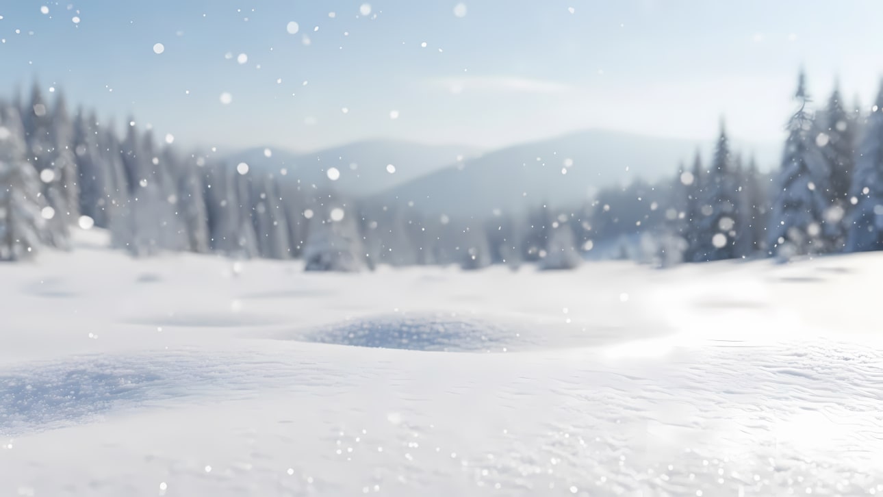 Download a beautiful, serene winter wonderland background.
