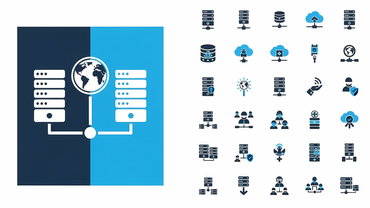 Download a comprehensive set of server, network, and cloud computing icons.