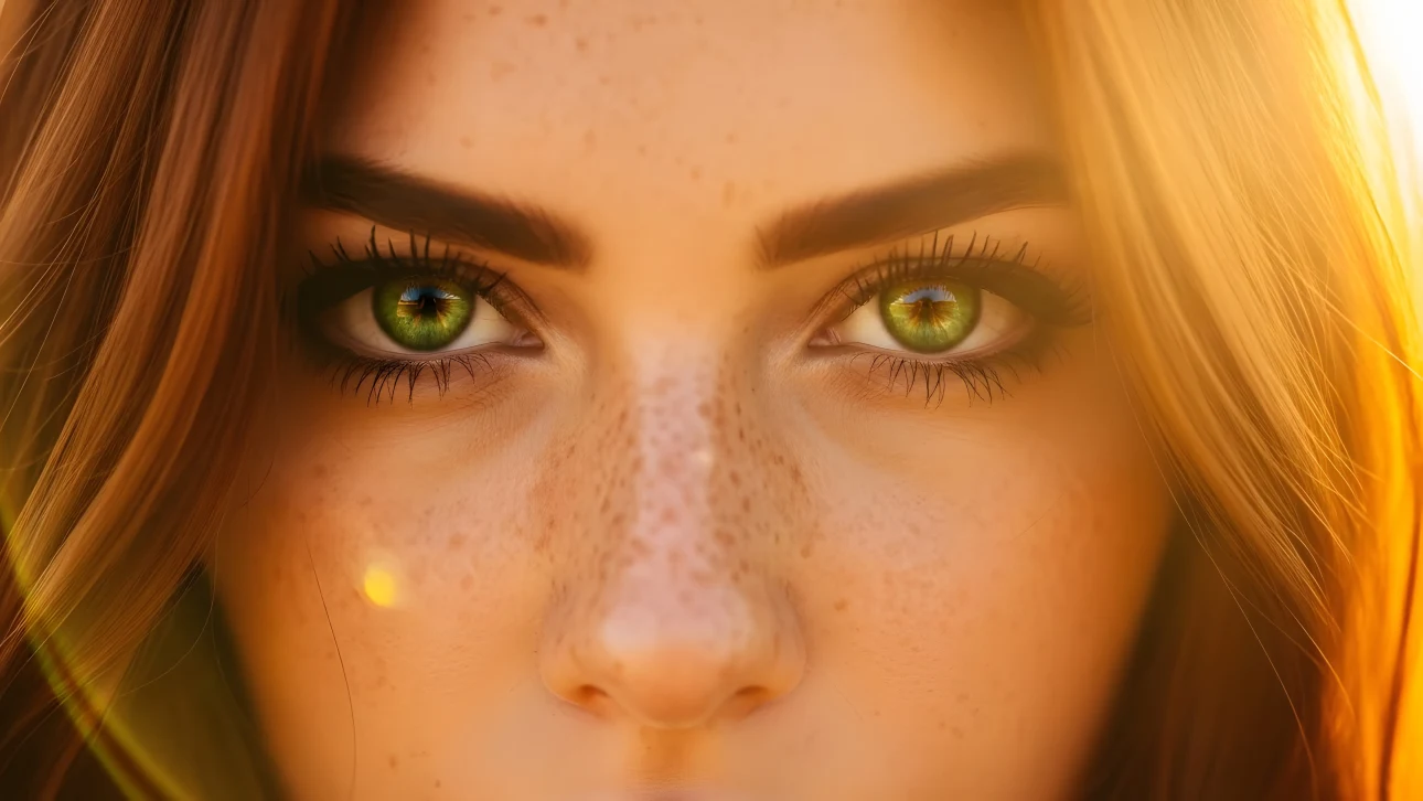 Enhance your creative projects with this striking close-up of a woman's face.