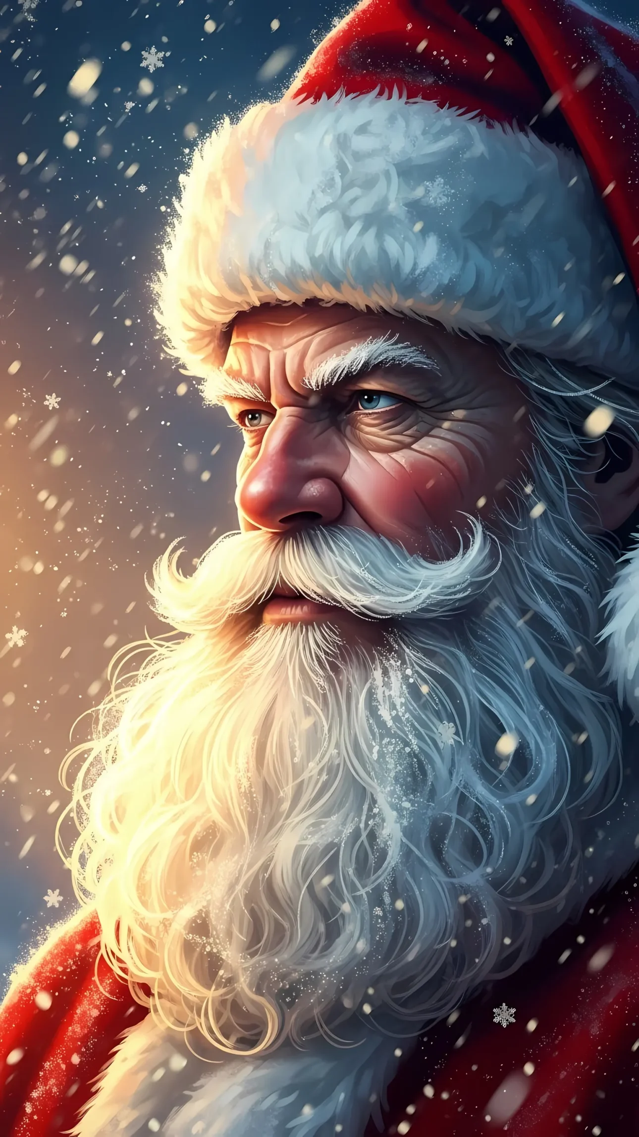 Enchant your designs with this premium Santa Claus illustration, featuring festive snowy details and high-resolution quality. Perfect for heartwarming holiday projects.