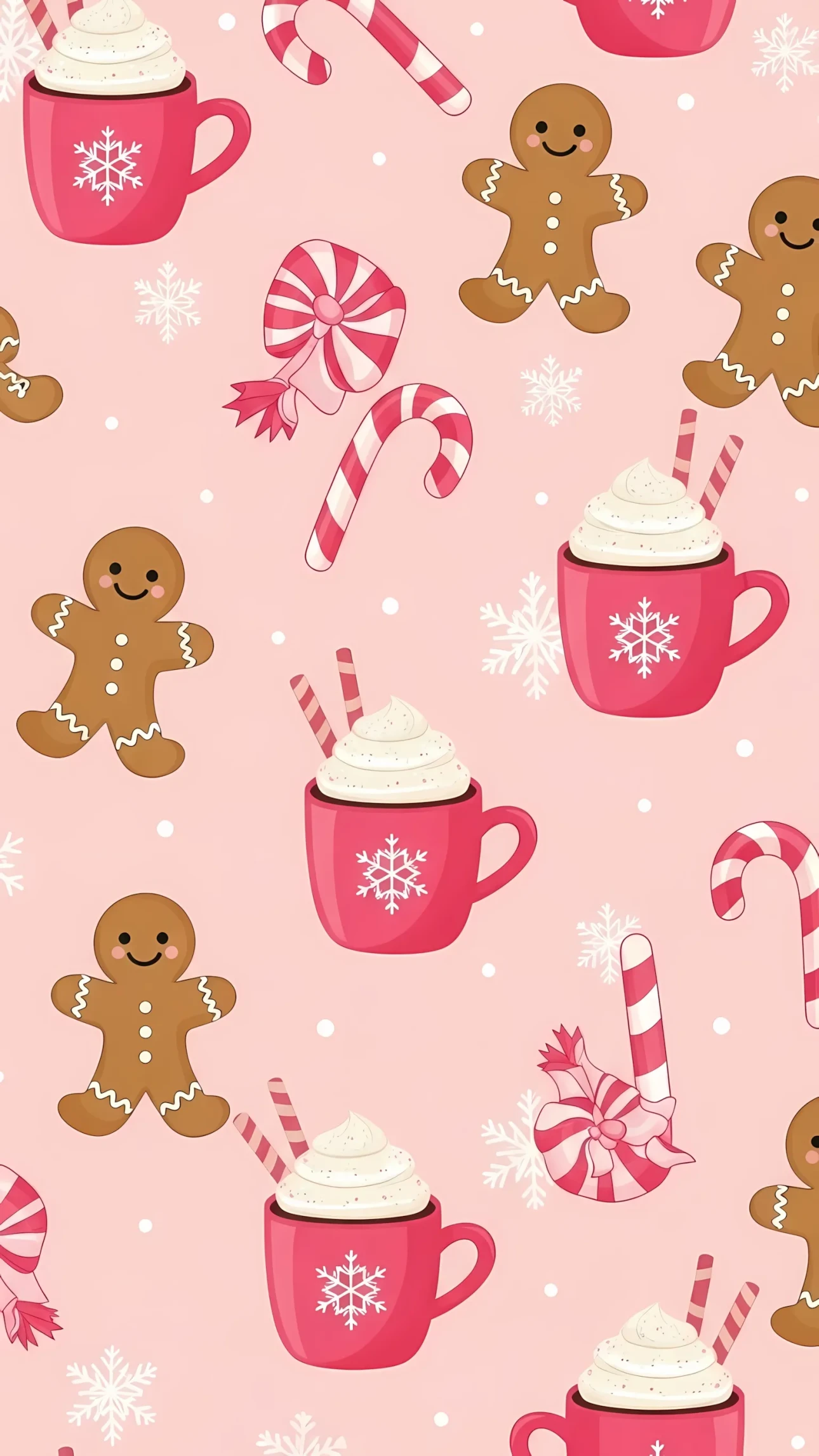 Elevate your designs with this festive seamless pattern featuring holiday treats! Scalable illustration is perfect for winter themed backgrounds. Ready for instant commercial use.