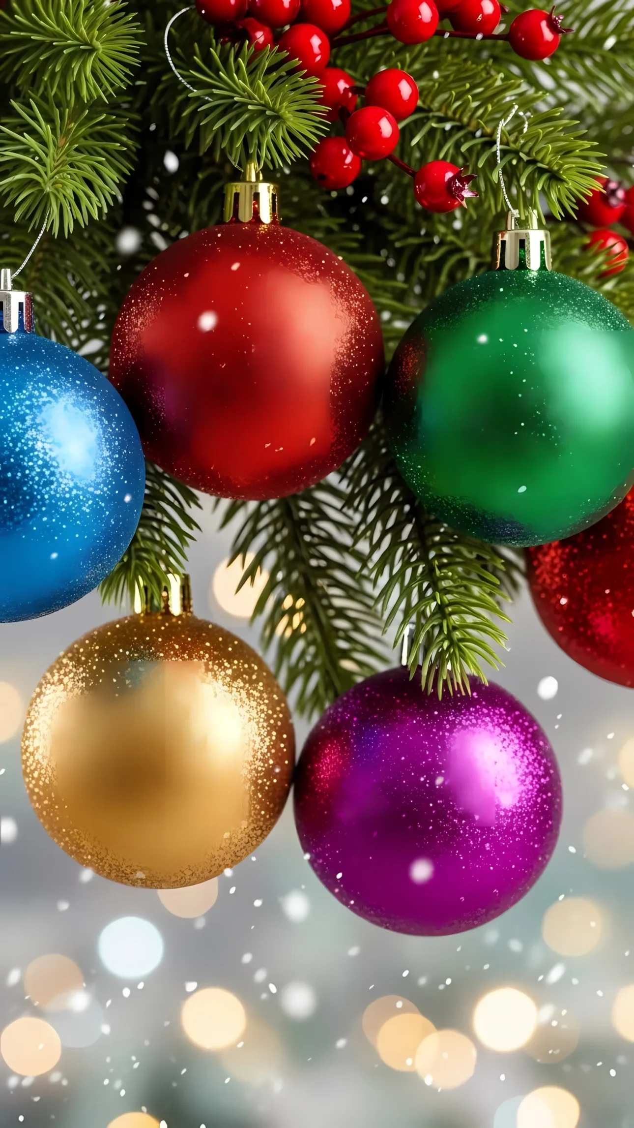 Elevate your holiday designs with this vibrant Christmas ornaments illustration. Perfect for seasonal marketing, greeting cards, and winter-themed projects. Ready for instant commercial use.