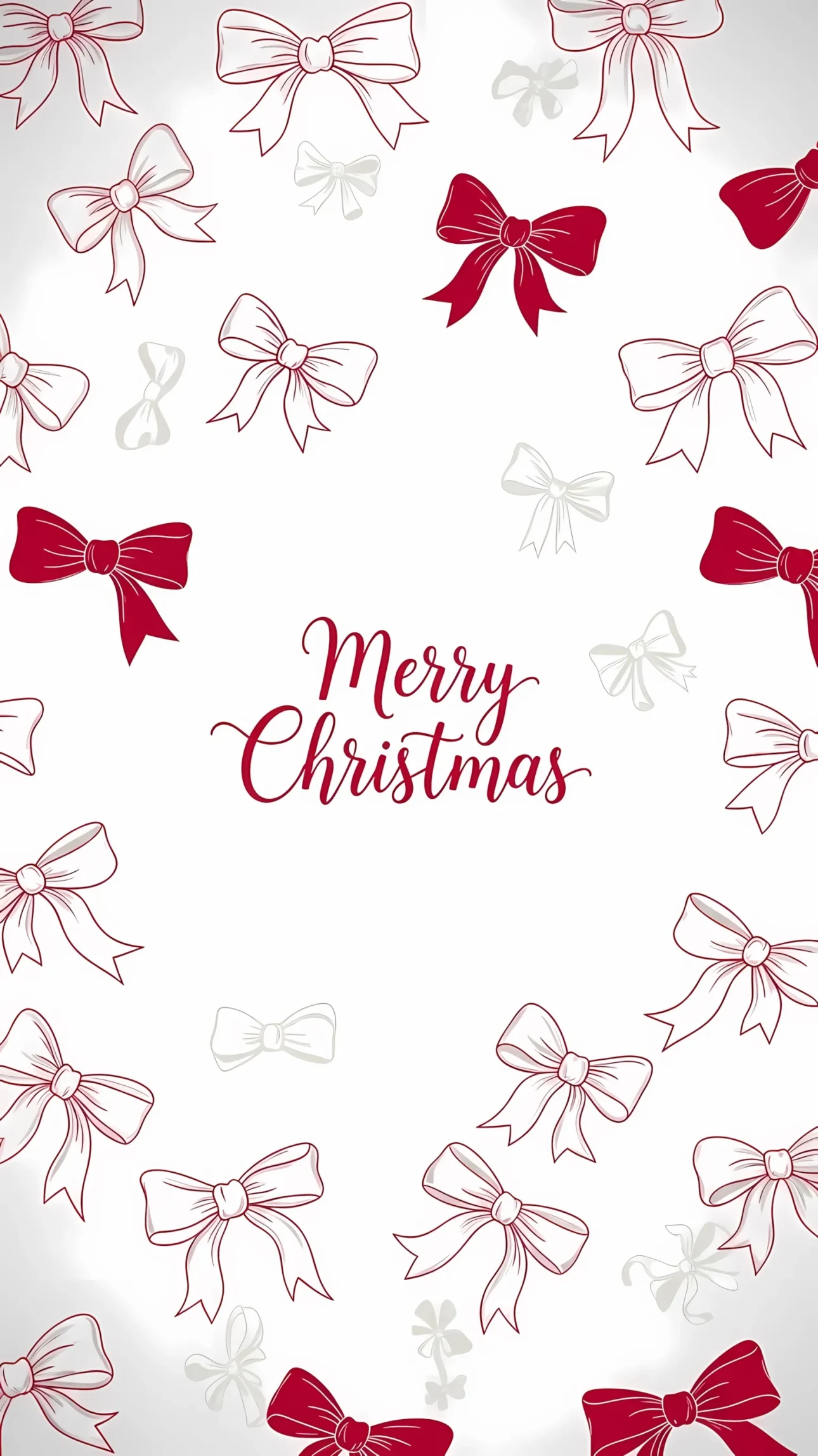 Elevate your holiday designs with this festive bow illustration. Provides instant Christmas cheer, perfect for seasonal cards and winter event invitations.