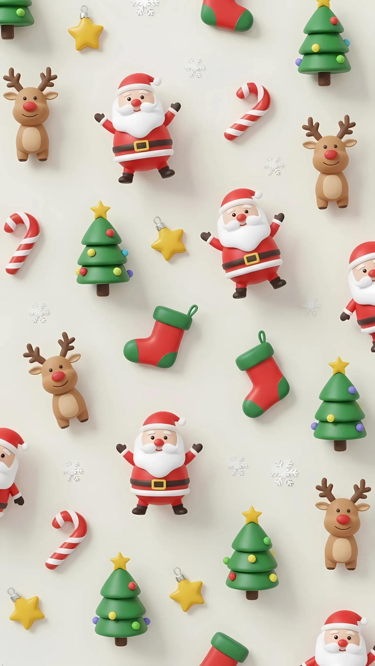 Elevate your holiday designs with this charming Christmas pattern featuring festive icons. Perfect for seasonal branding and cheerful digital projects.