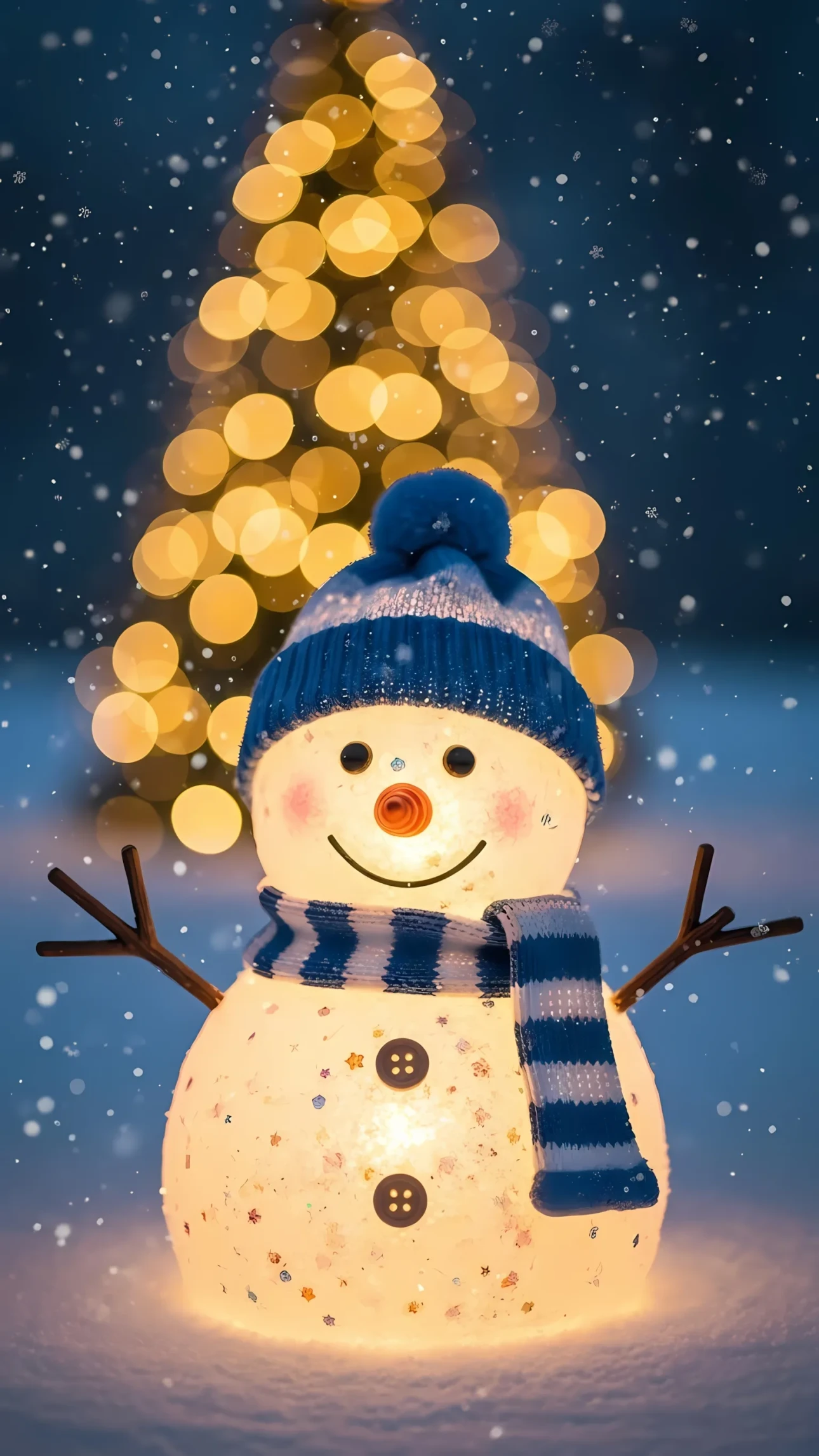 Elevate your holiday designs with this charming snowman illustration, radiating festive cheer. Perfect for seasonal cards and winter promotions, ready for commercial use.