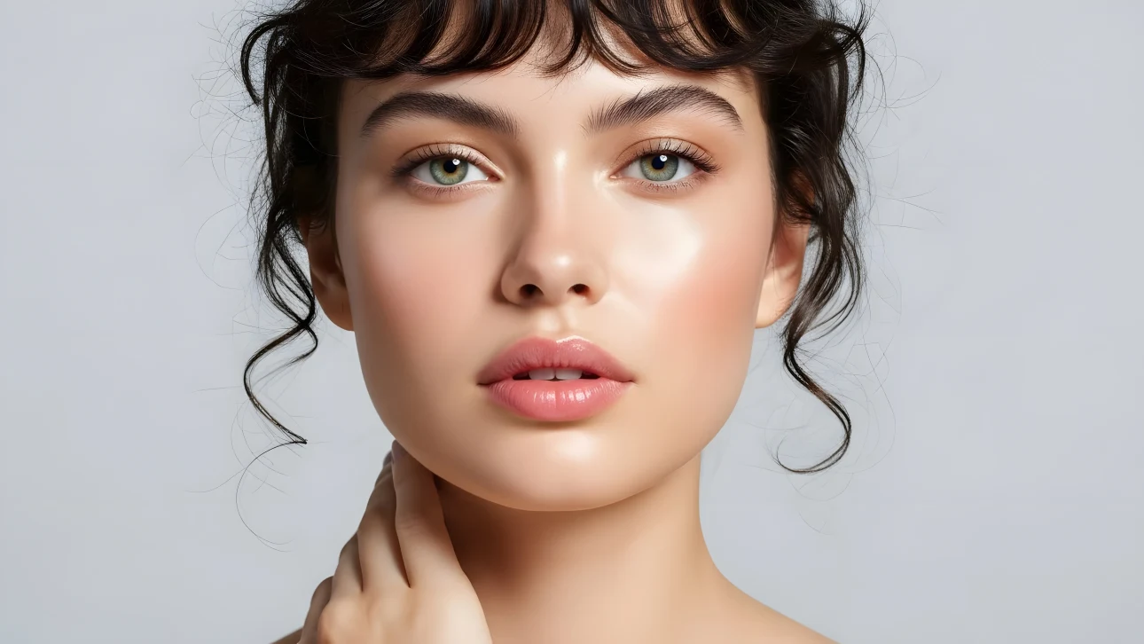 Elevate your designs with this stunning portrait of a young woman. Perfect for beauty campaigns and high-end lifestyle branding. Ready for commercial use.