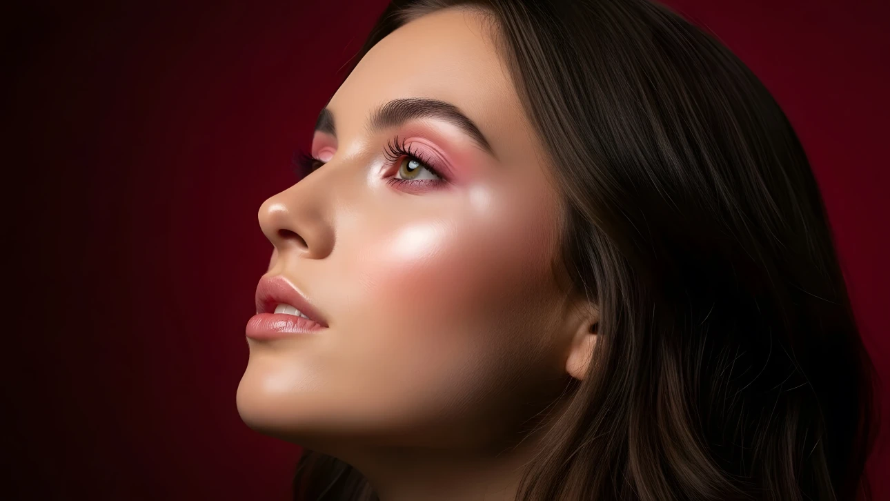 Elevate your project with this stunning profile featuring flawless makeup and radiant skin. Perfect for high-fashion editorials and cosmetic campaigns.