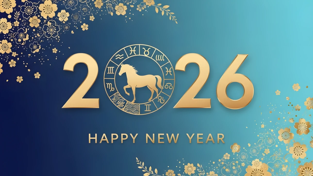 Celebrate 2026 with this premium design asset featuring the Horse Zodiac. Enhance your New Year projects with this scalable illustration, perfect for elegant designs.