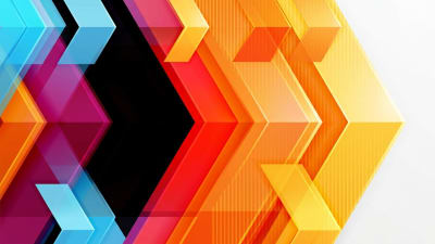 Dynamic Abstract Arrows Background - Modern Geometric Design Vector