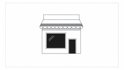 Minimalist Storefront Shop Building Free Vector Icon