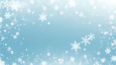 Elegant Winter Snowflakes Blue Background Free Vector