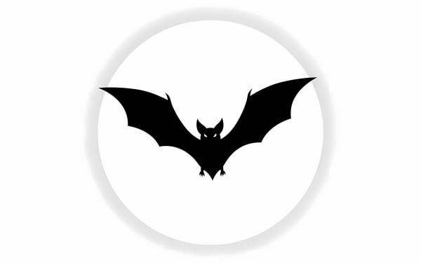 Download this striking free vector of a spooky flying bat silhouette. Perfect for Halloween decorations, icons, or gothic-themed projects.