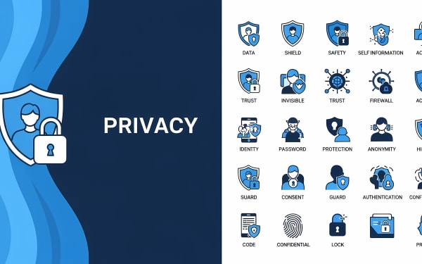 Explore this comprehensive free vector collection of privacy and security icons.