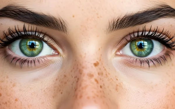 Capture the mesmerizing beauty of a pair of green eyes.  A premium design asset to elevate your beauty and portrait projects.