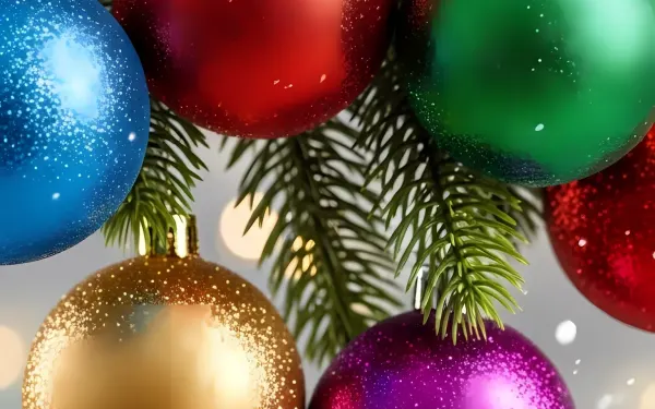 Elevate your holiday designs with this vibrant Christmas ornaments illustration. Perfect for seasonal marketing, greeting cards, and winter-themed projects. Ready for instant commercial use.