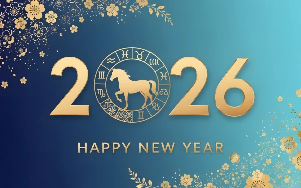 Celebrate 2026 with this premium design asset featuring the Horse Zodiac. Enhance your New Year projects with this scalable illustration, perfect for elegant designs.