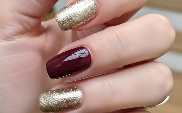 Elevate your designs with this hand featuring a stylish manicure. The unique color palette and glossy finish are perfect for high-end beauty branding.