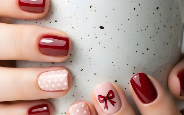 Showcase elegant nail art with a cozy mug. Elevate your designs with this premium image, perfect for beauty blogs and holiday promotions. Ready for instant use.