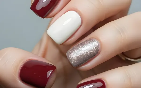 Elevate your designs with this hand featuring trendy nail polish colors. Perfect for beauty blogs, salon promotions, and cosmetic brand campaigns. Ready for instant use.