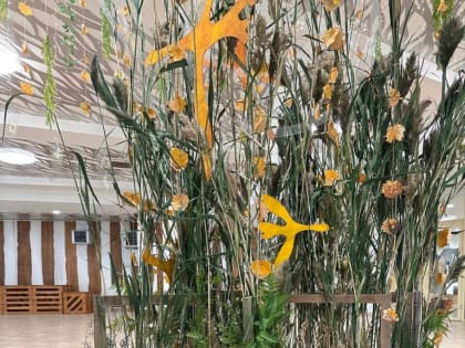 Яркая композиция из урожая в Хакасии