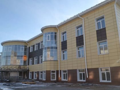 Стройка новой детской поликлинике в Аскизе на финишной прямой