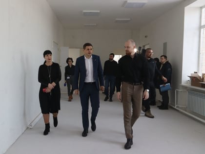 В абаканской школе № 30 капремонт идет с опережением графика