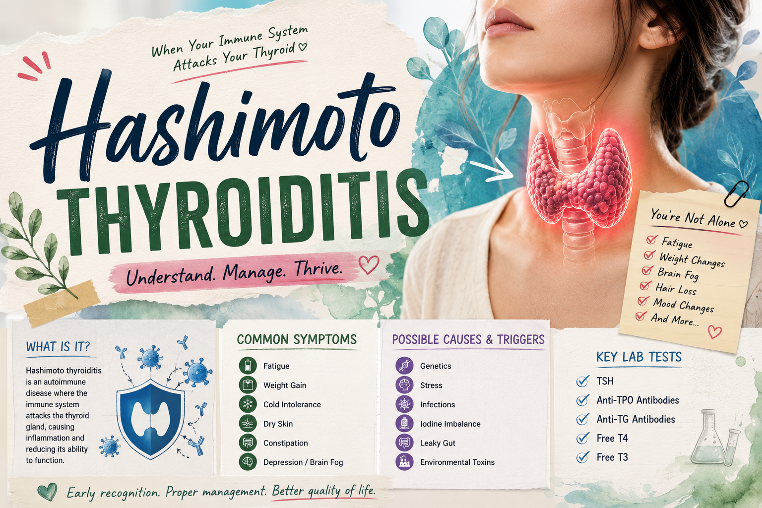 Hashimoto Thyroiditis: Your Complete Roadmap to Diagnosis, Treatment, and Thriving
