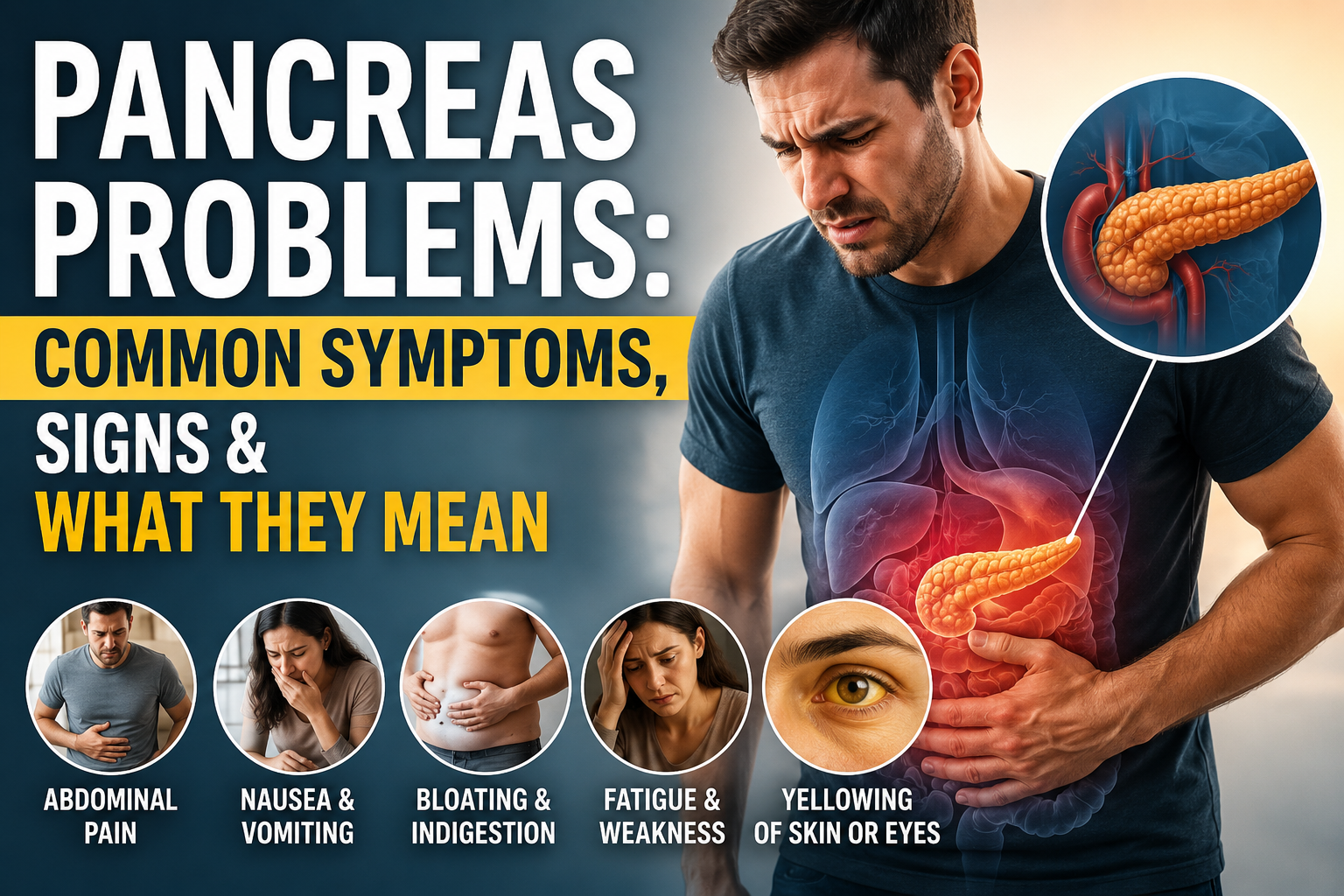 Pancreas Problems: Common Symptoms, Signs & What They Mean