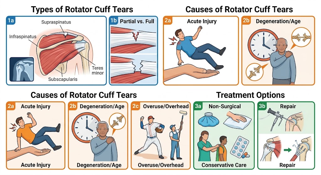 Rotator Cuff Tear: Types, Causes, and Treatment Options