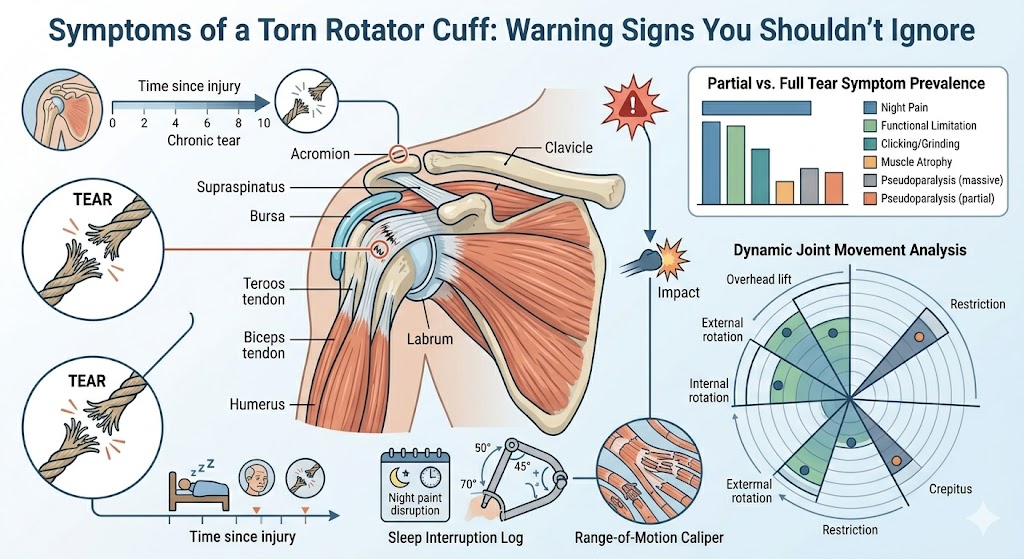 Symptoms of a Torn Rotator Cuff: Warning Signs You Shouldn't Ignore