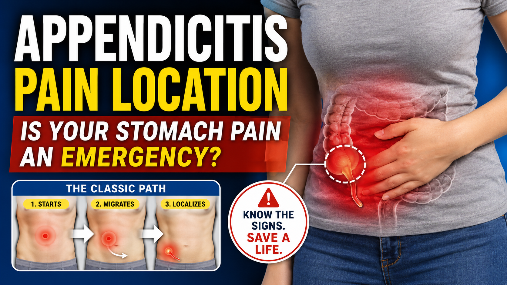Appendicitis Pain Location: Is Your Stomach Pain an Emergency?